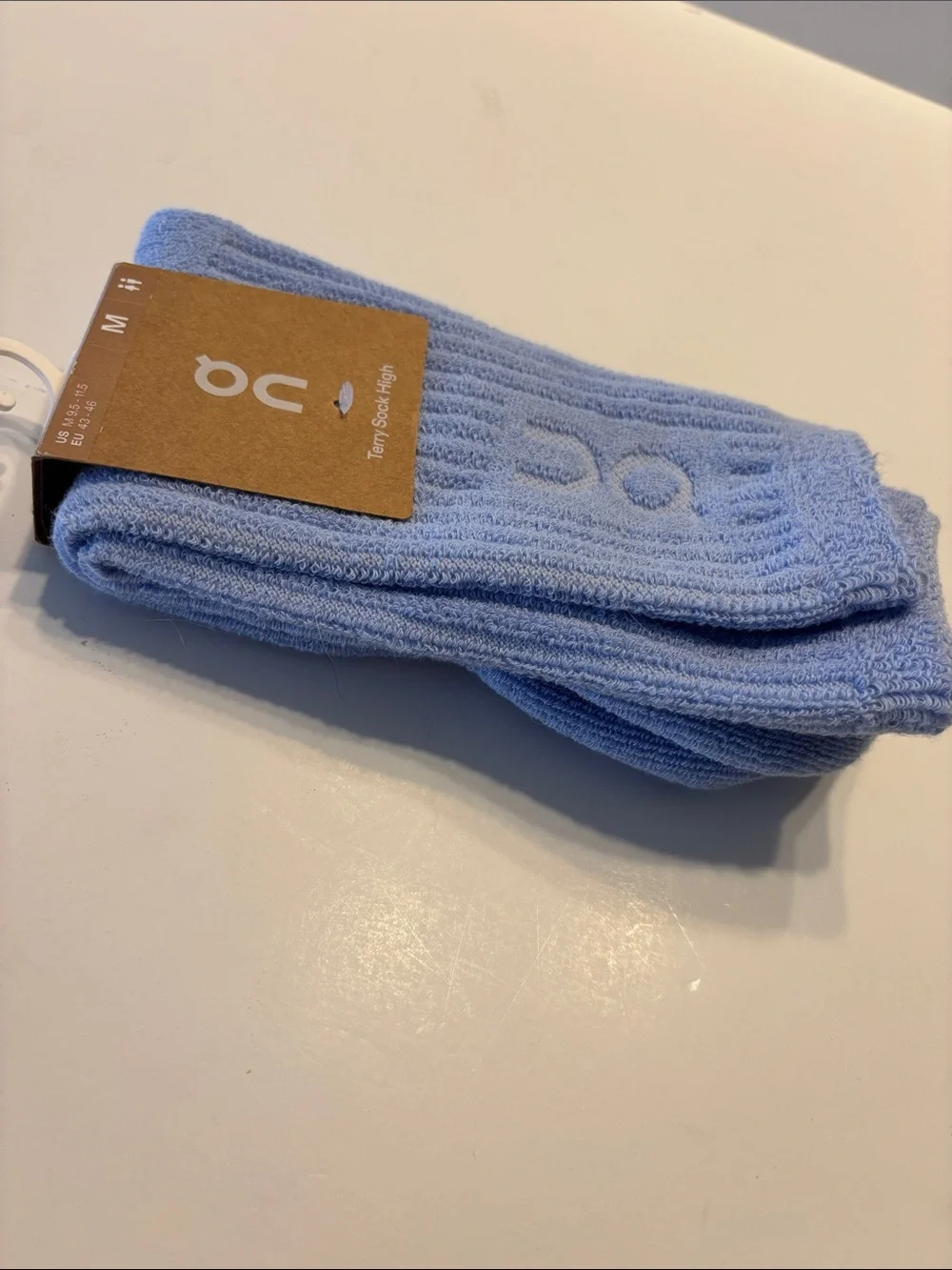 On Running Men's Light Blue Terry Sock High